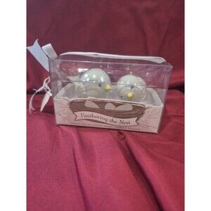 Kate Aspen Feathering The Nest Ceramic Birds Salt and Pepper Shakers New